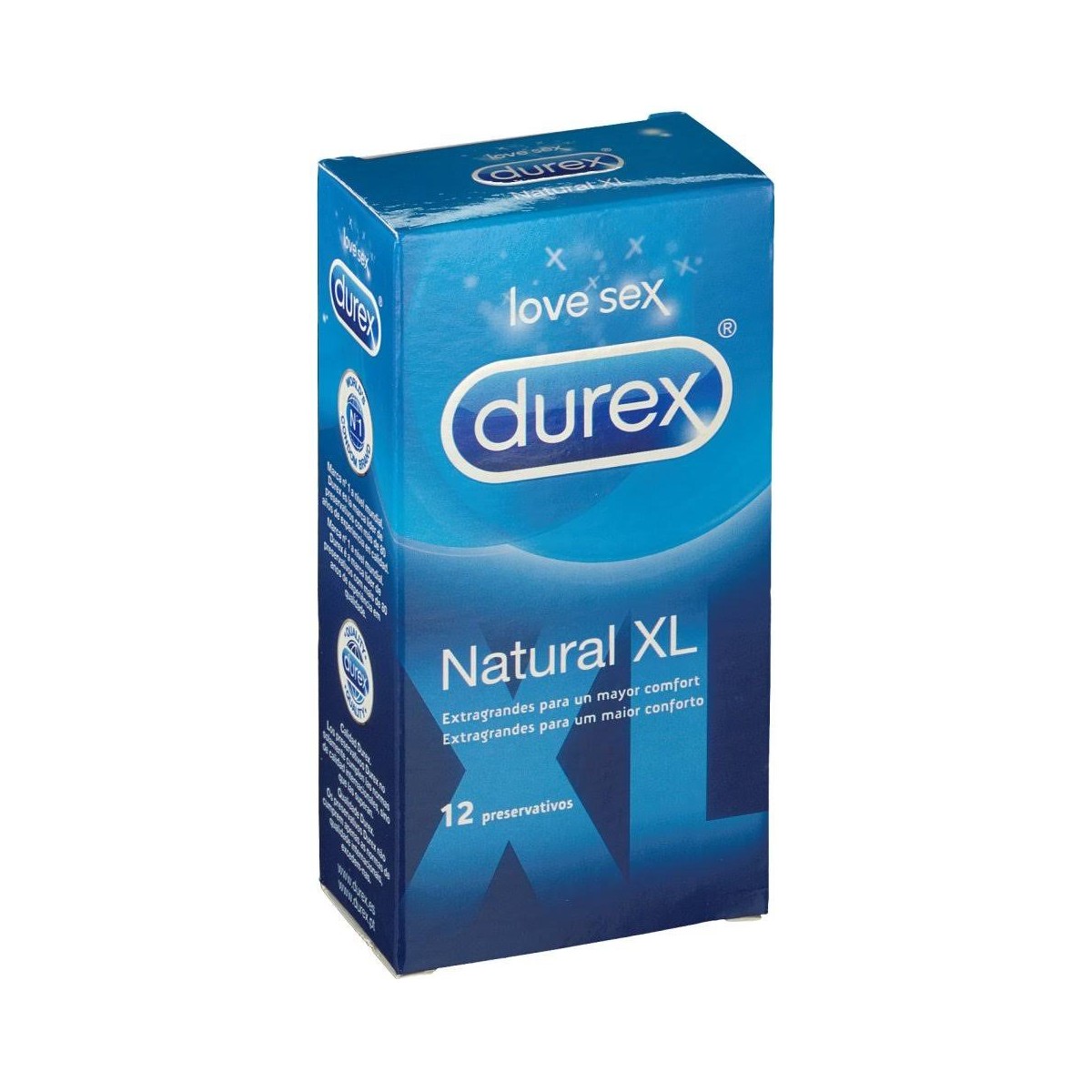 durex natural xl 12 preservativos