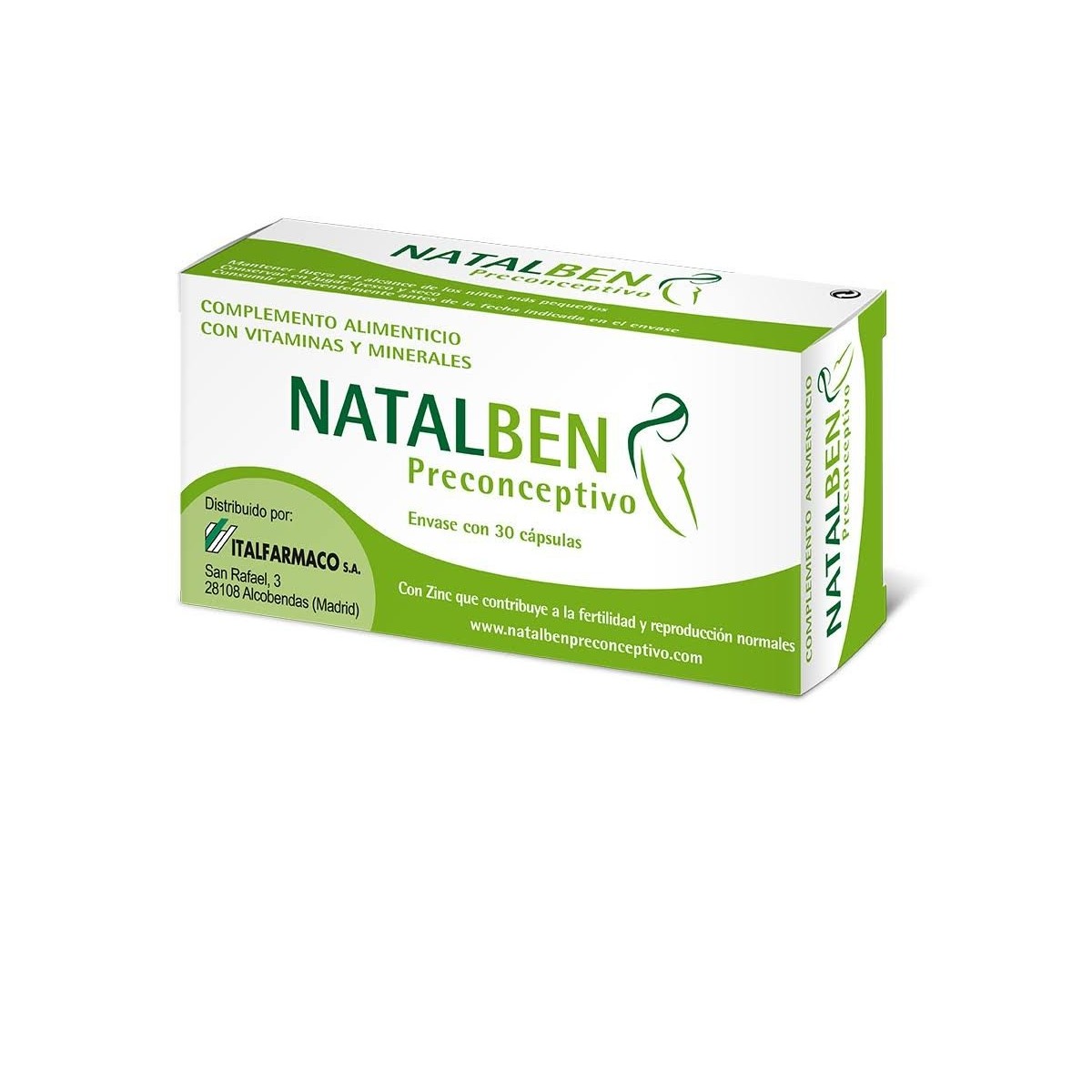natalben preconceptivo 30 capsulas