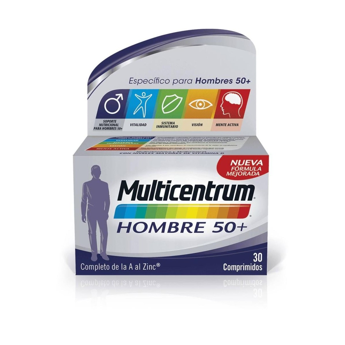 multicentrum 30 comprimidos hombre 50