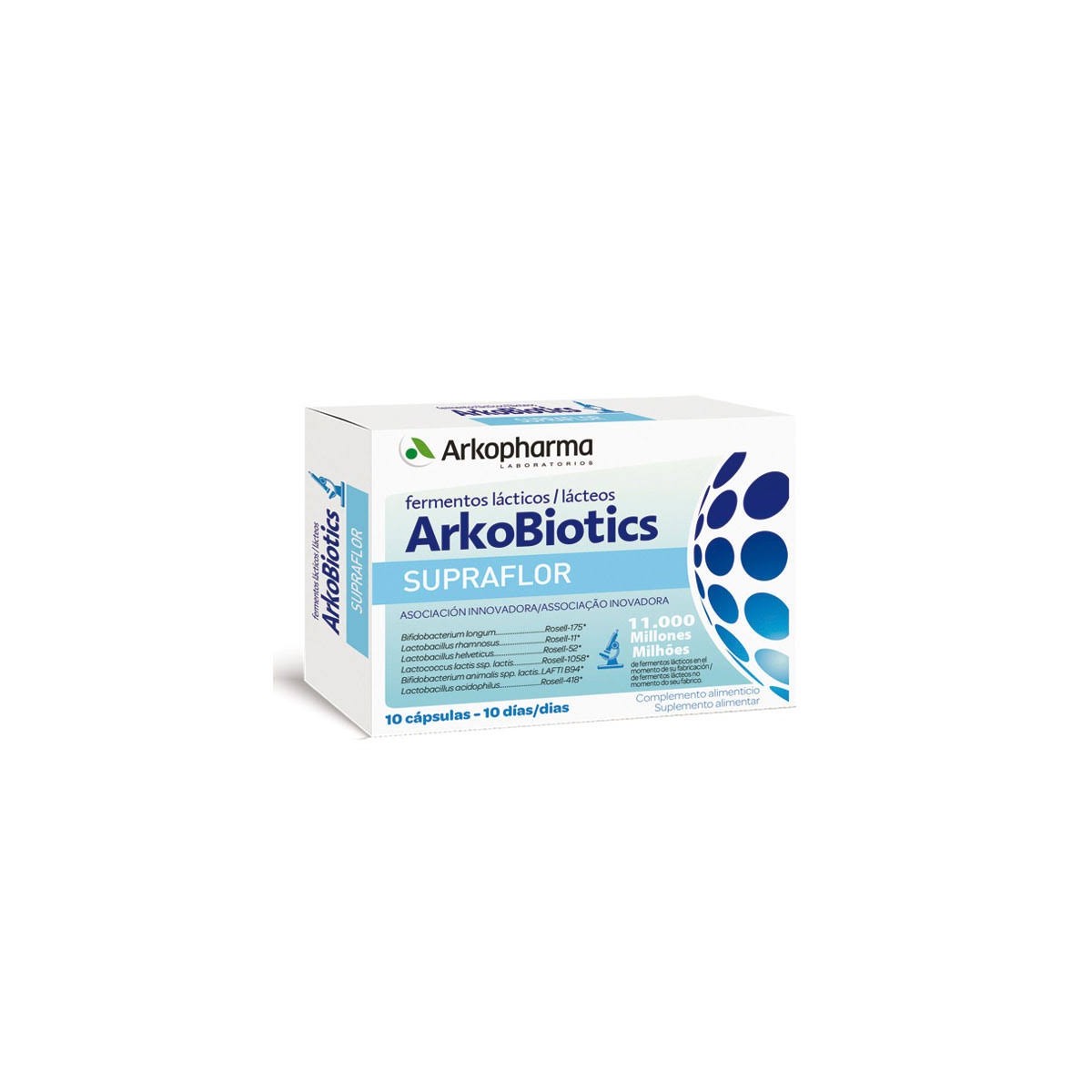 arkobiotics supraflor 10 capsulas
