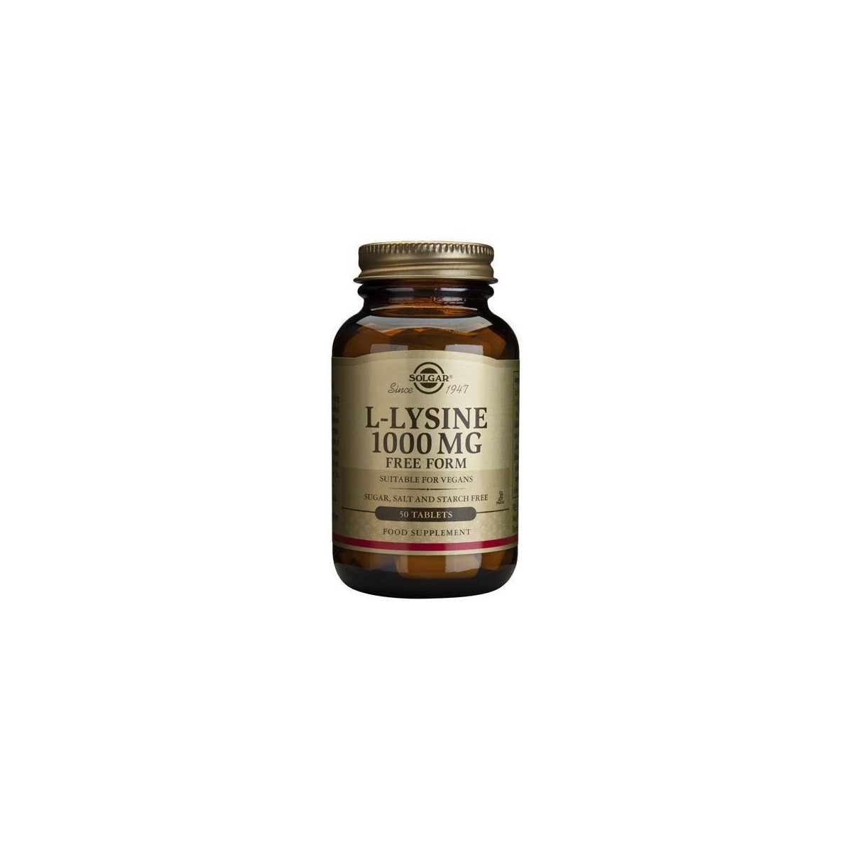 solgar l lisina 1000 mg 50 comprimidos