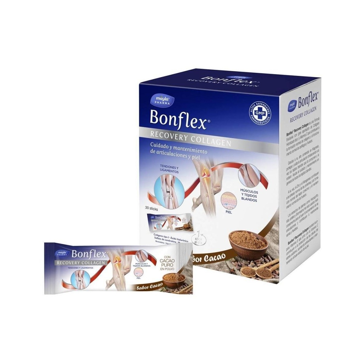 bonflex recovery collagen cacao 30 stick