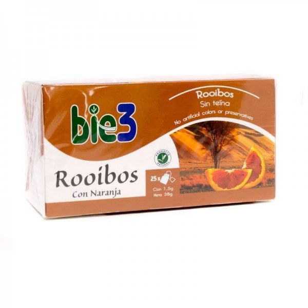 bie3 rooibos con naranja 25 bolsitas